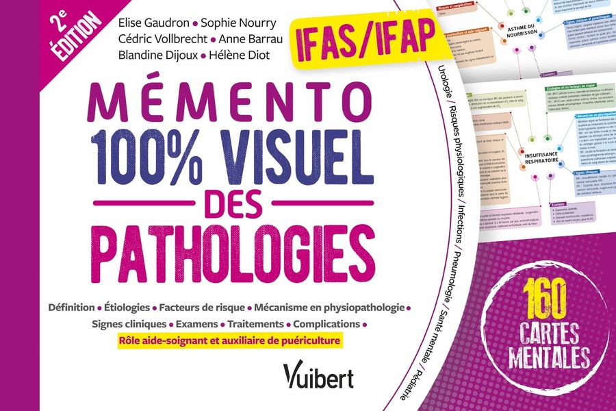 MEMENTO 100% VISUEL DES PATHOLOGIES - IFAS ET IFAP - 160 CARTES MENTALES EN COULEURS AVEC LES ROLES
