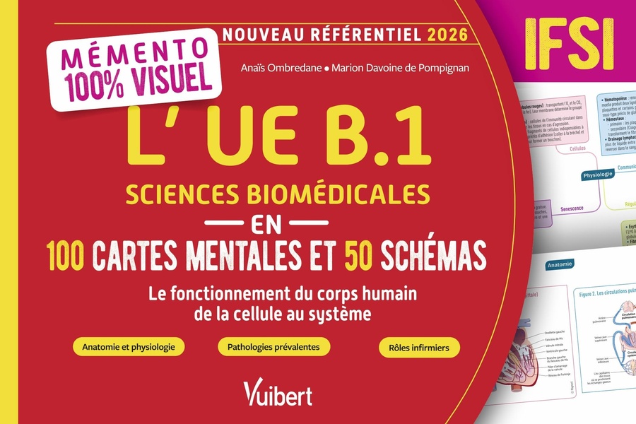MEMENTO 100 % VISUEL - L'UE B.1 SCIENCES BIOMEDICALES EN 100 CARTES MENTALES ET 50 SCHEMAS - NOUVEAU