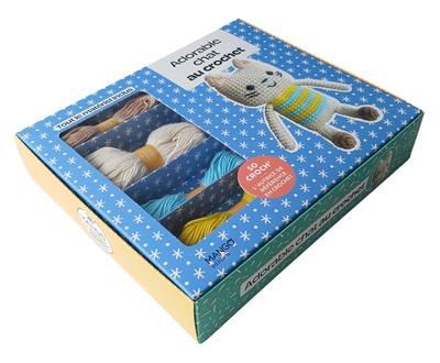 ADORABLE CHAT AU CROCHET - COFFRET - TOUT LE MATERIEL INCLUS