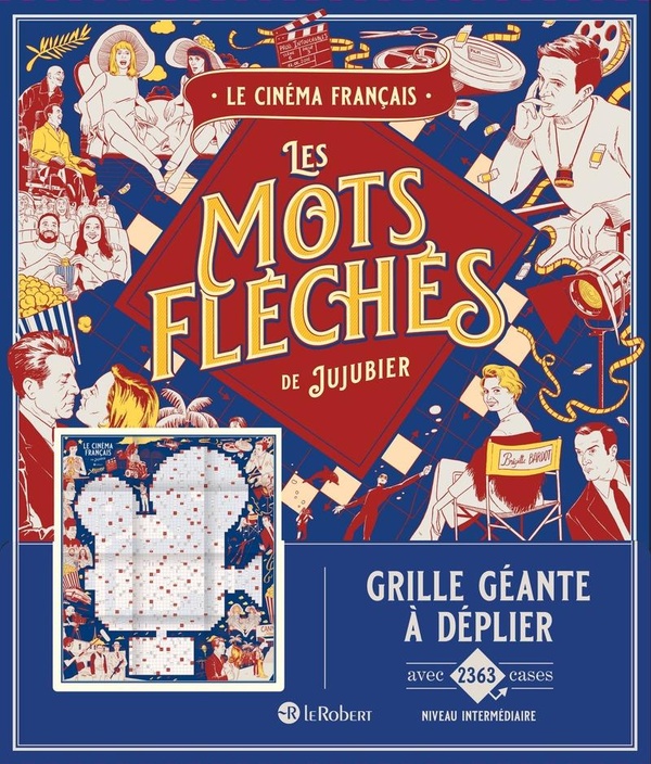LE CINEMA FRANCAIS - LES MOTS FLECHES DE JUJUBIER - GRILLE GEANTE