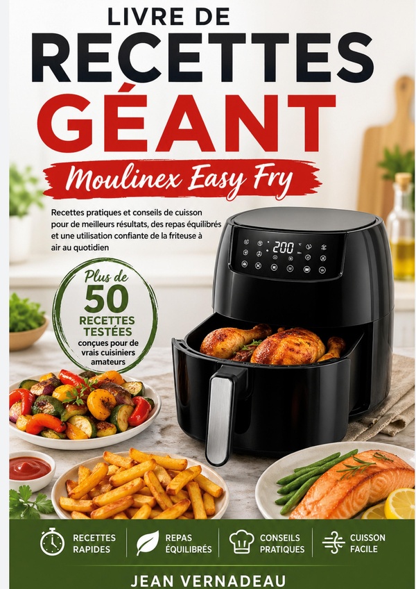 LIVRE DE RECETTES GEANT MOULINEX EASY FR - RECETTES PRATIQUES ET CONSEILS
