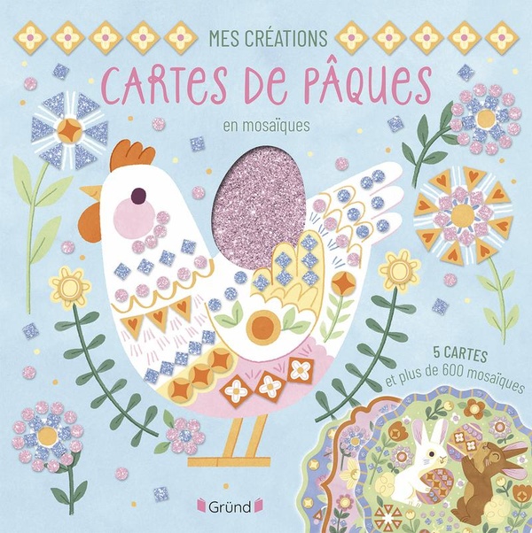 MES CREATIONS CARTES DE PAQUES EN MOSAIQUES