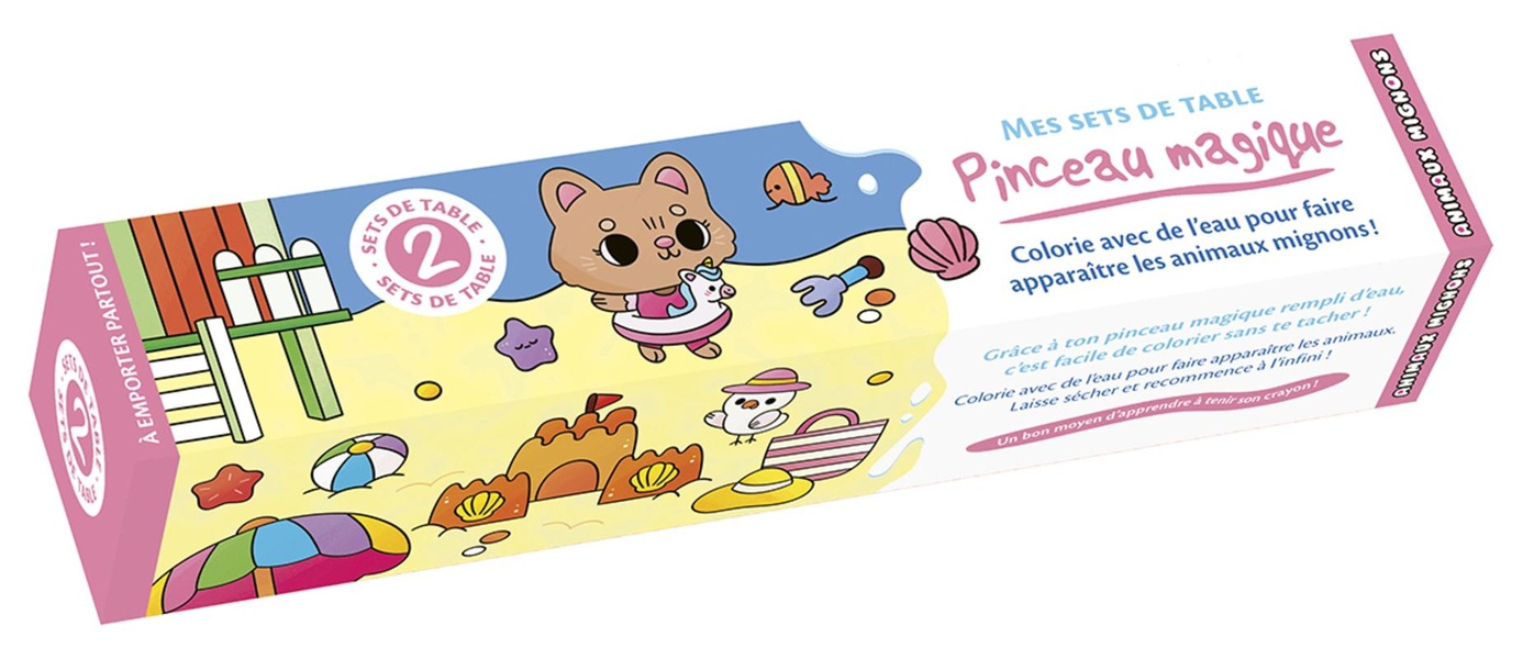 MES SETS DE TABLE PINCEAU MAGIQUE - ANIMAUX MIGNONS