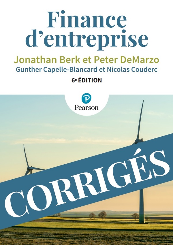 EDITION CORRIGES FINANCE D'ENTREPRISE 6E