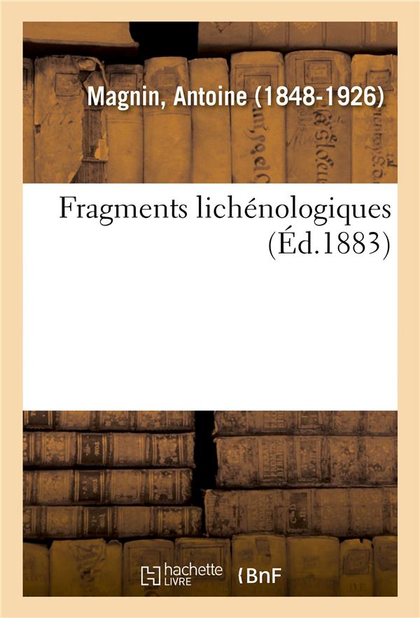 FRAGMENTS LICHENOLOGIQUES