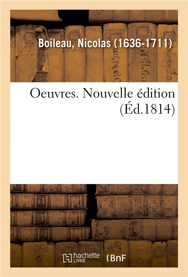 OEUVRES. NOUVELLE EDITION