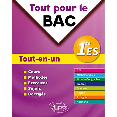 PREMIERE ES - TOUTES MATIERES