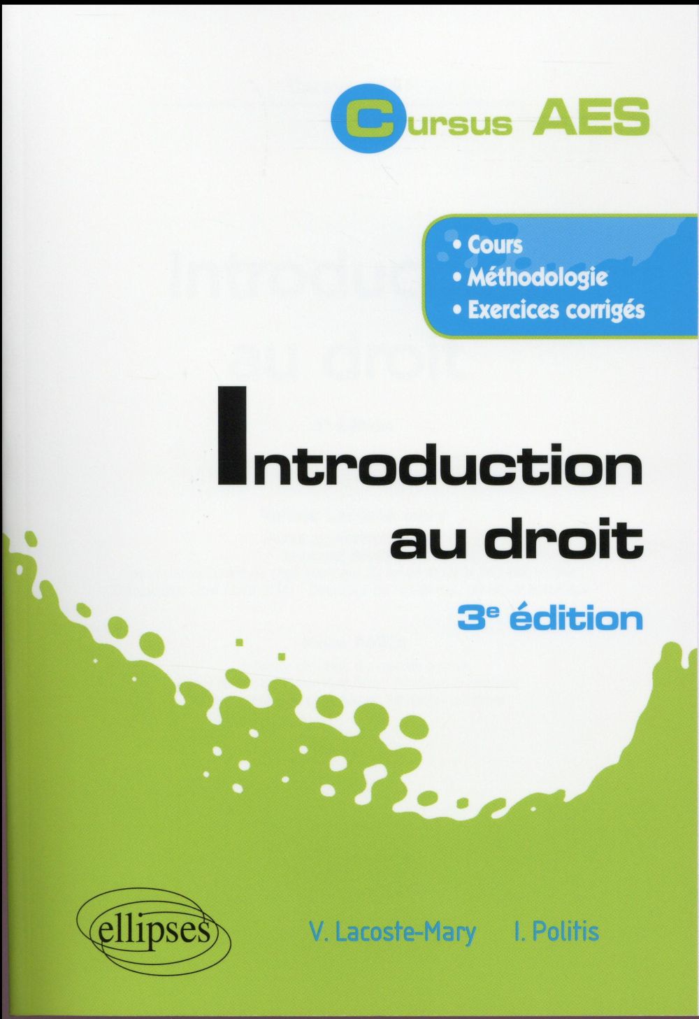 INTRODUCTION AU DROIT - 3E EDITION