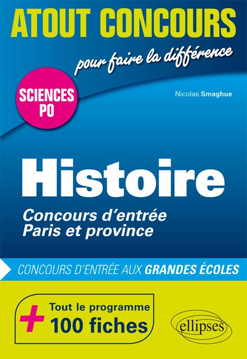 HISTOIRE - SCIENCES PO - CONCOURS D'ENTREE PARIS ET PROVINCE