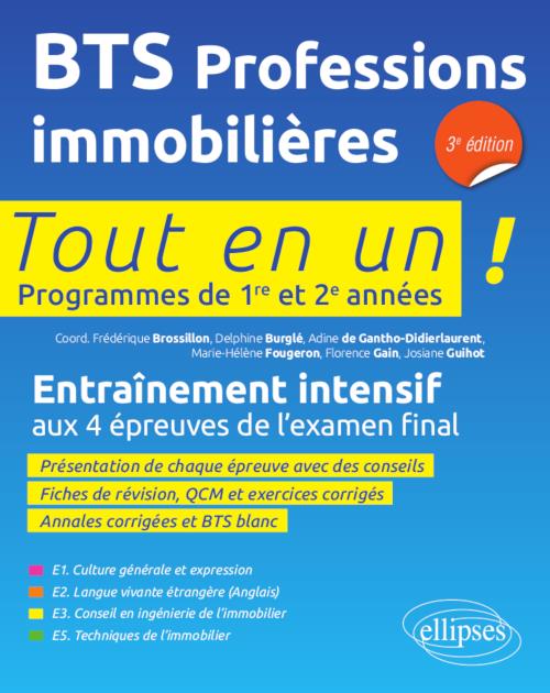 BTS PI (PROFESSIONS IMMOBILIERES), 3E EDITION