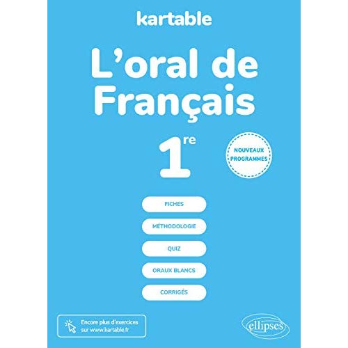 L'ORAL DE FRANCAIS - PREMIERE - NOUVEAUX PROGRAMMES