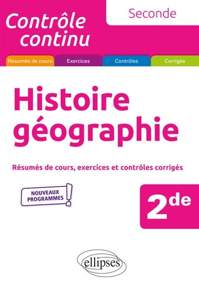 HISTOIRE-GEOGRAPHIE - SECONDE - NOUVEAUX PROGRAMMES