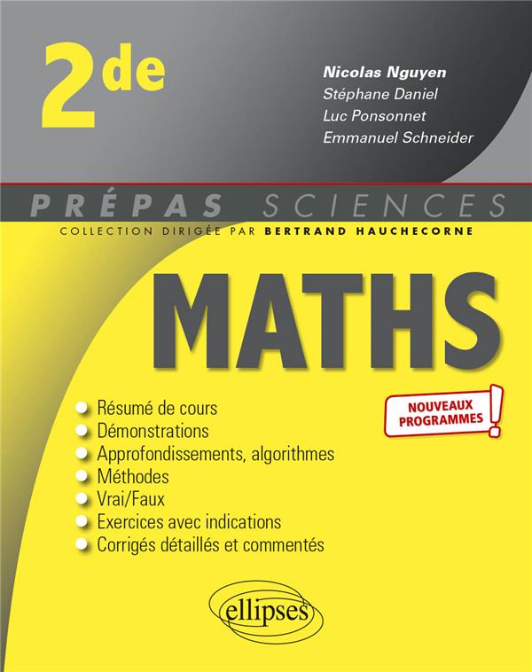 MATHEMATIQUES - SECONDE - 2E EDITION