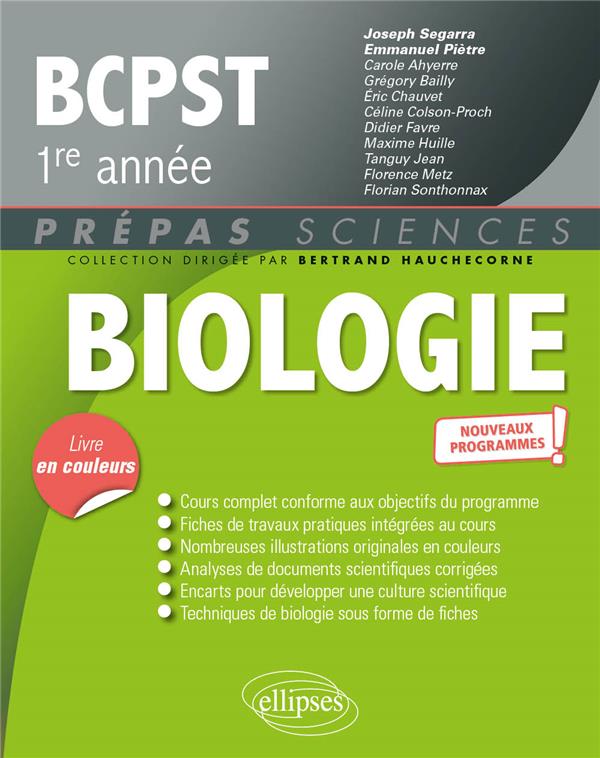 BIOLOGIE BCPST1 - PROGRAMME 2021
