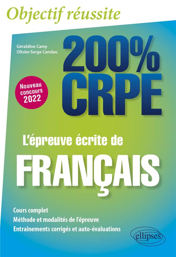 L'EPREUVE ECRITE DE FRANCAIS - CRPE NOUVEAU CONCOURS 2022