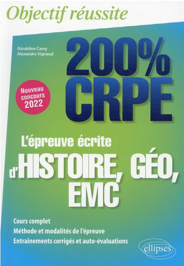 L'EPREUVE ECRITE D'HISTOIRE, GEOGRAPHIE, EMC - CRPE NOUVEAU CONCOURS 2022
