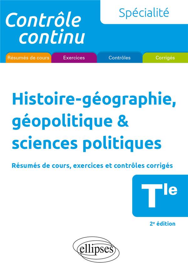SPECIALITE HISTOIRE-GEOGRAPHIE, GEOPOLITIQUE & SCIENCES POLITIQUES - TERMINALE