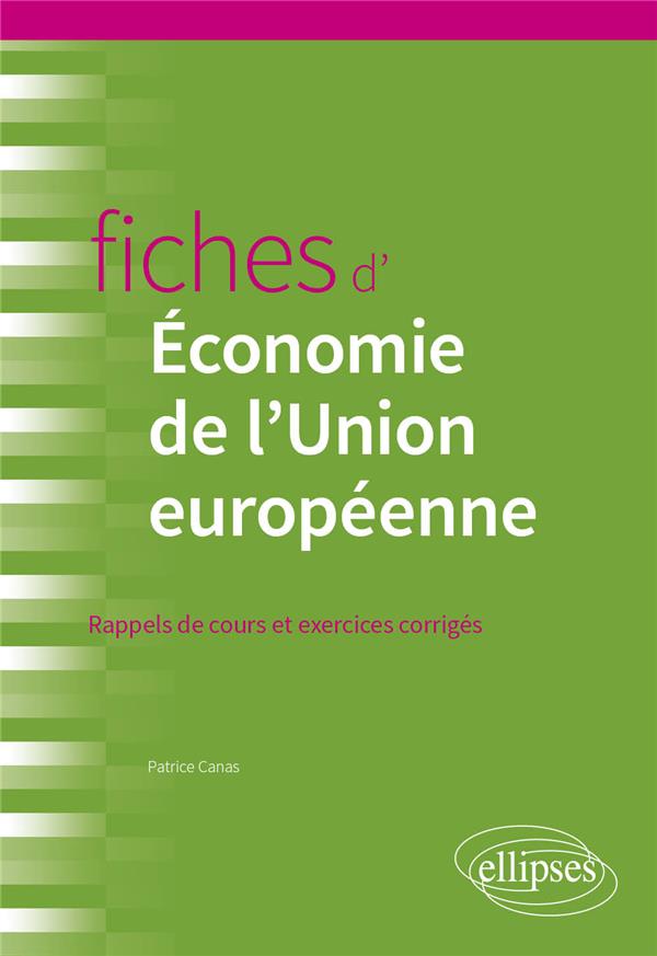 FICHES D'ECONOMIE DE L'UNION EUROPEENNE