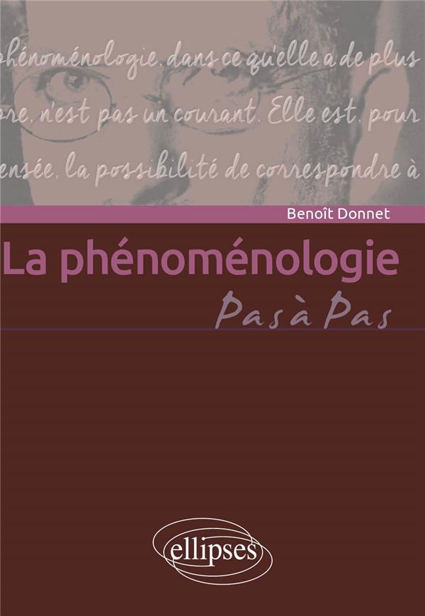 LA PHENOMENOLOGIE
