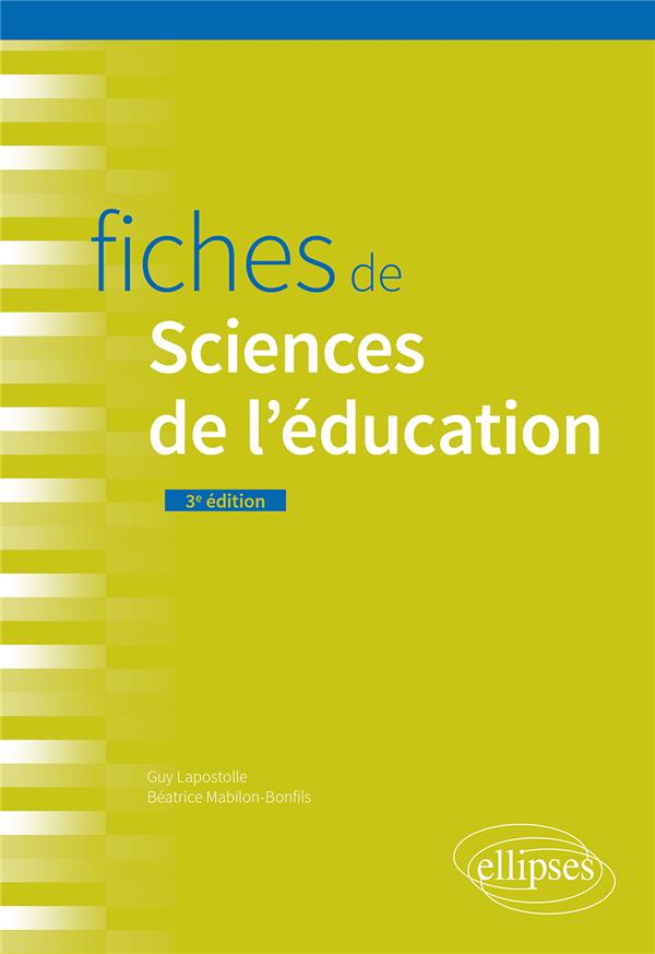 FICHES DE SCIENCES DE L'EDUCATION