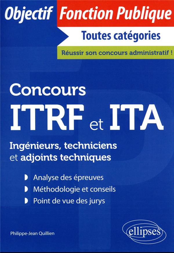 CONCOURS ITRF ET ITA - INGENIEURS, TECHNICIENS ET ADJOINTS TECHNIQUES