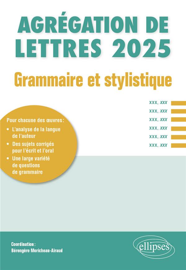GRAMMAIRE ET STYLISTIQUE. AGREGATION DE LETTRES 2025 - HELISENNE DE CRENNE, LES ANGOISSES DOULOUREUS