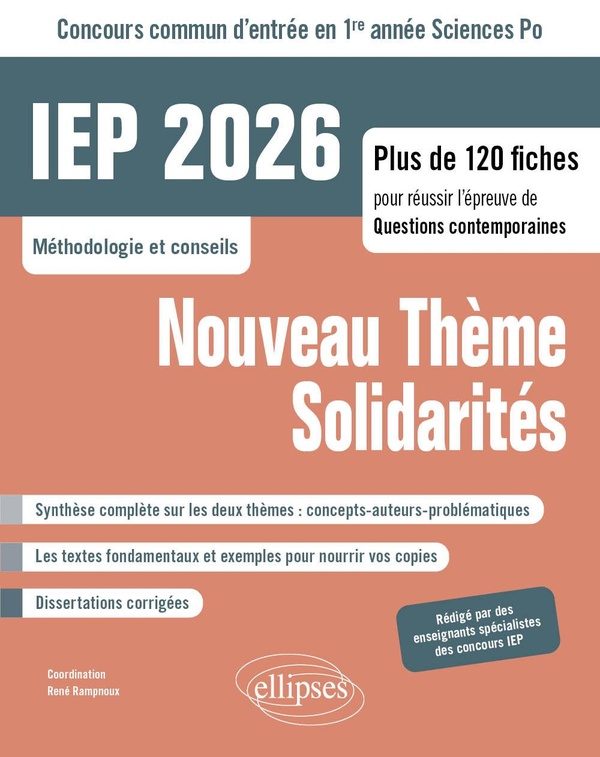 CONCOURS COMMUN IEP 2026 - LE VIVANT - SOLIDARITES