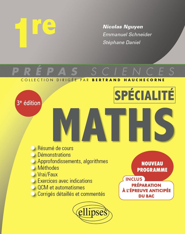 SPECIALITE MATHEMATIQUES - 1RE