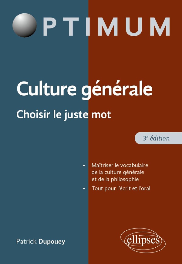 CULTURE GENERALE - CHOISIR LE JUSTE MOT