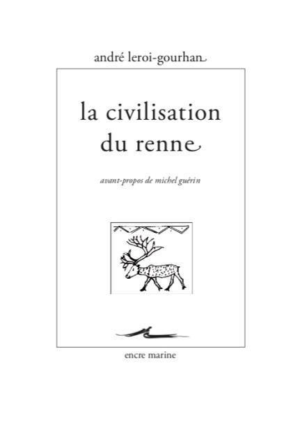 LA CIVILISATION DU RENNE