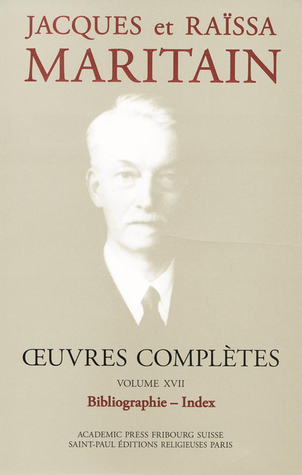 OEUVRES COMPLETES MARITAIN XVII