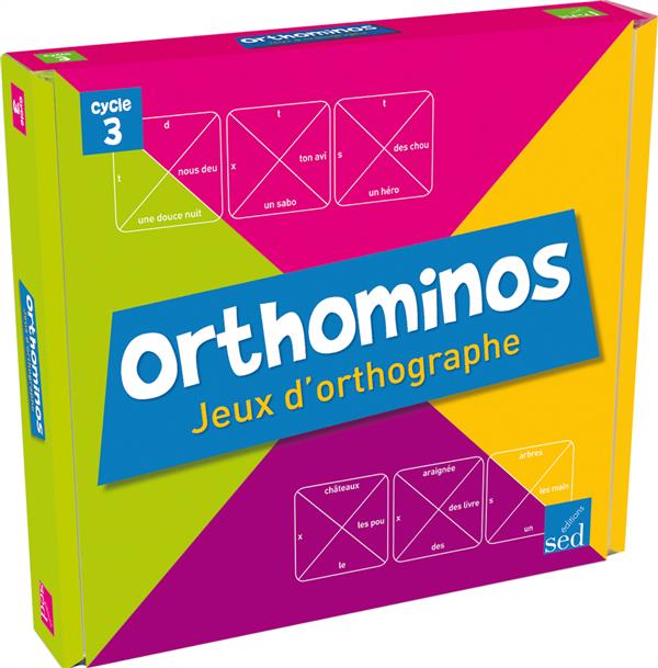 ORTHOMINOS CYCLE 3-2 PLATEAUX DE JEUX ET 6 JEUX DE CARTES