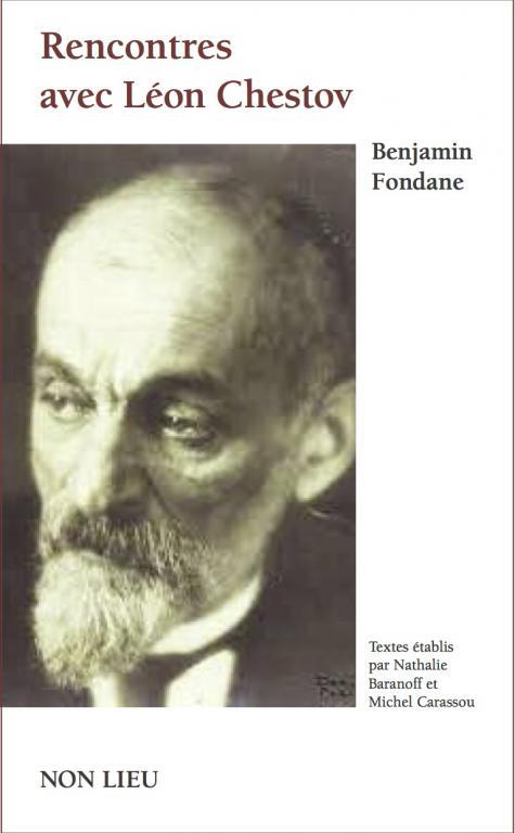 RENCONTRES AVEC LEON CHESTOV