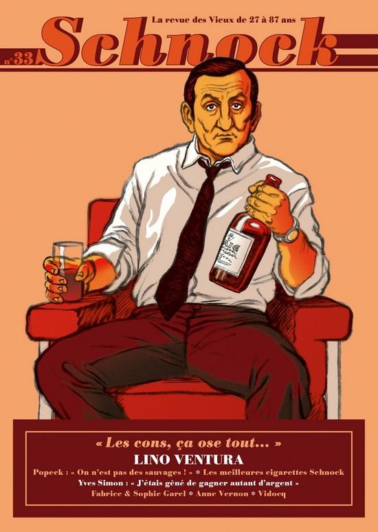 SCHNOCK N 33 - LINO VENTURA - LA REVUE DES VIEUX DE 27 A 87 ANS