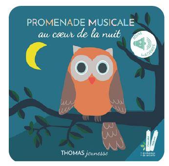 PROMENADE MUSICALE AU COEUR DE LA NUIT, LIVRE MUSICAL A TOUCHER SONORE