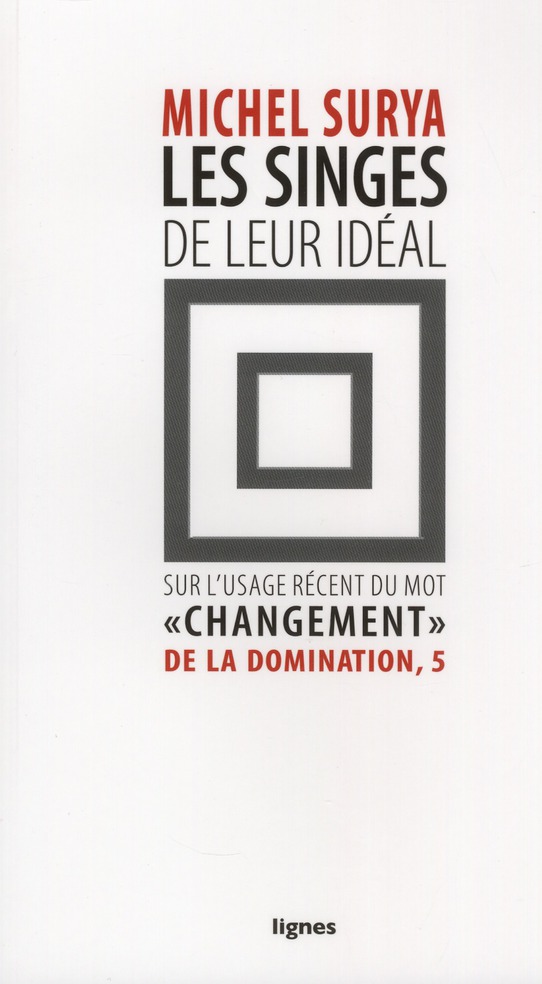 LES SINGES DE LEUR IDEAL - DE LA DOMINATION, 5 / SUR L'USAGE RECENT DU MOT 