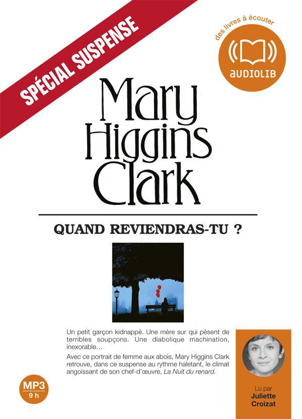 QUAND REVIENDRAS-TU ? - LIVRE AUDIO 1 CD MP3