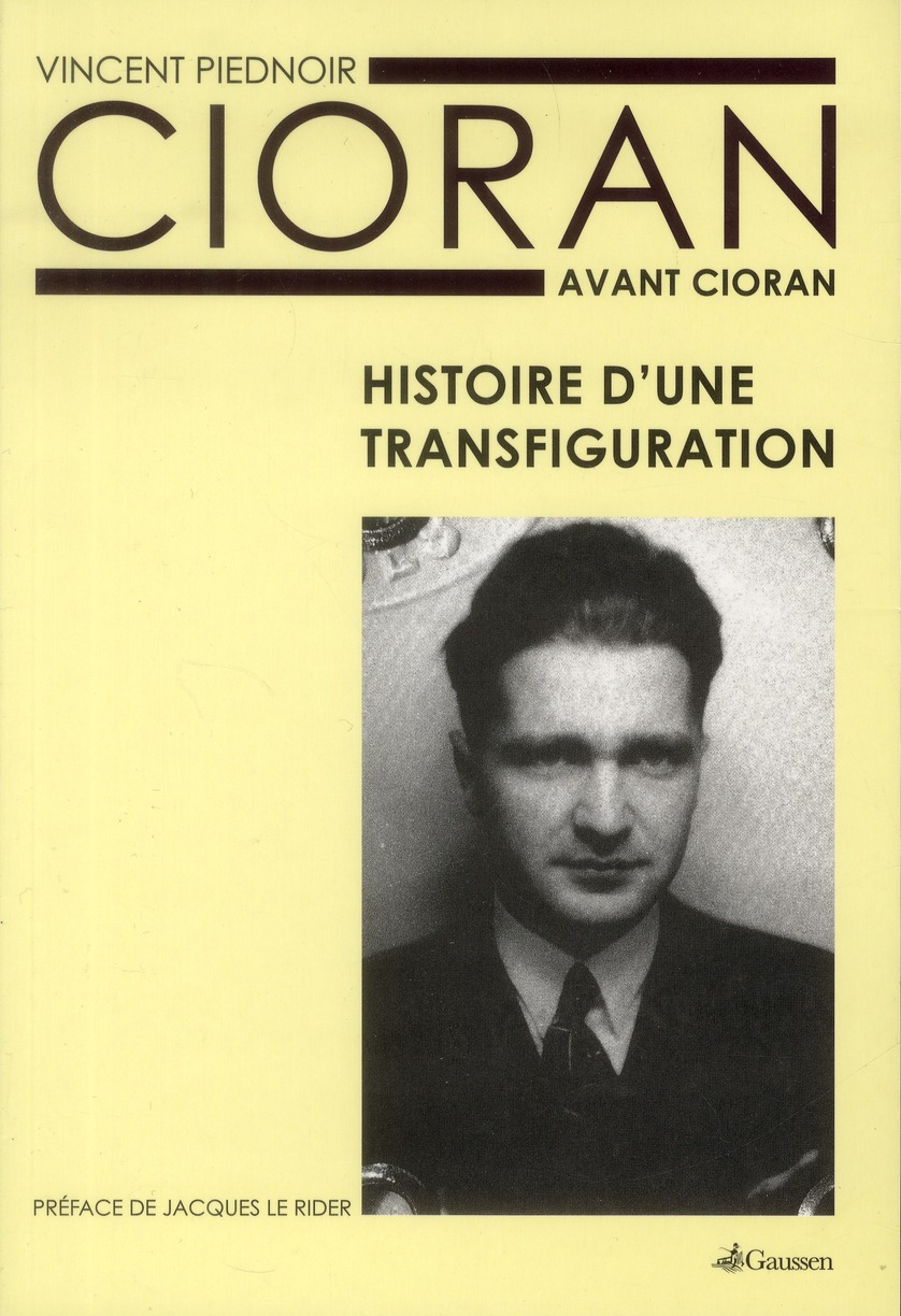 CIORAN AVANT CIORAN