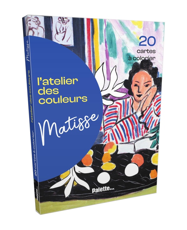 L'ATELIER DES COULEURS - MATISSE - 20 CARTES A COLORIER