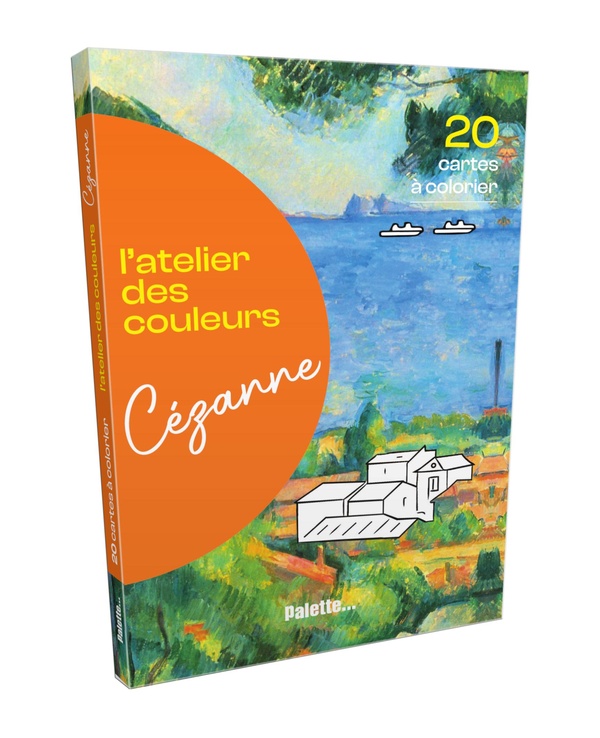 L'ATELIER DES COULEURS - CEZANNE - 20 CARTES A COLORIER