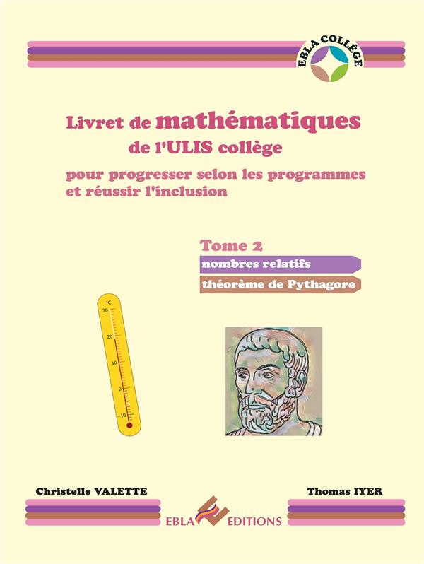 LIVRET DE MATHEMATIQUES DE L'ULIS COLLEGE TOME 2