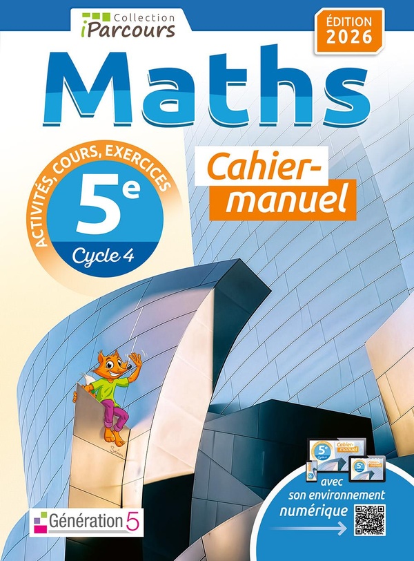 CAHIER-MANUEL IPARCOURS MATHS 5E (EDITION 2026)