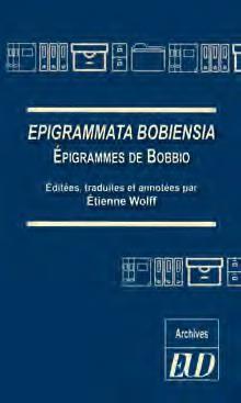 EPIGRAMMATA BOBIENSIA - EPIGRAMMES DE BOBBIO