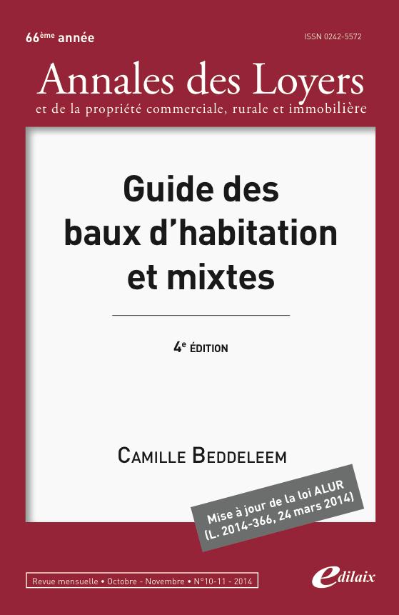 GUIDE DES BAUX D'HABITATION ET MIXTES
