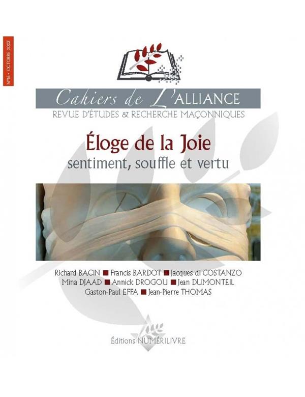 ELOGE DE LA JOIE CAHIERS DE L'ALLIANCE NUMERO 16