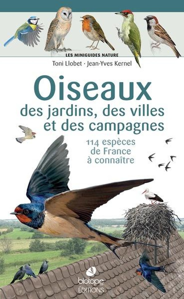 LES MINIGUIDES NATURE - OISEAUX DES PARCS, DES JARDINS ET DES CAMPAGNES DE FRANCE - 115 ESPECES A CO
