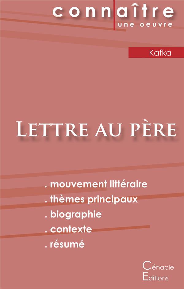 FICHE DE LECTURE LETTRE AU PERE DE KAFKA (ANALYSE LITTERAIRE DE REFERENCE ET RESUME COMPLET)