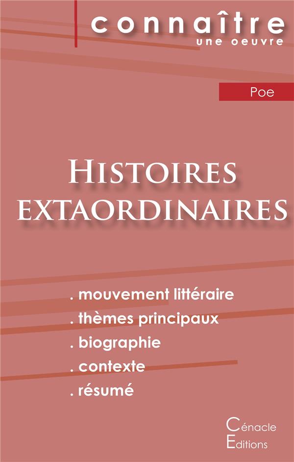 FICHE DE LECTURE HISTOIRES EXTRAORDINAIRES DE POE (ANALYSE LITTERAIRE DE REFERENCE ET RESUME COMPLET