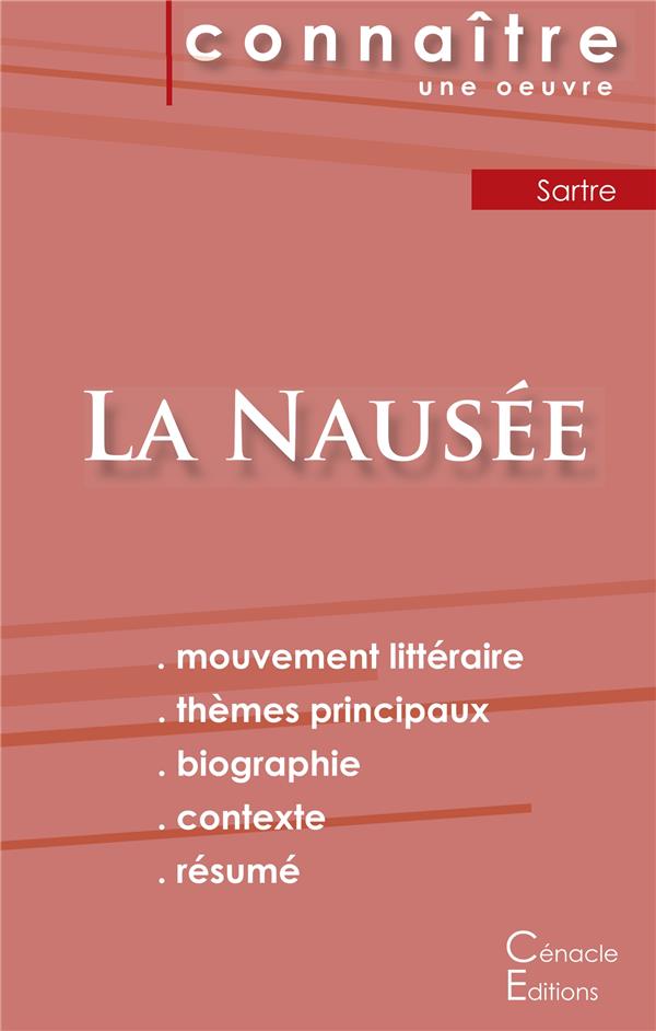 FICHE DE LECTURE LA NAUSEE DE JEAN-PAUL SARTRE (ANALYSE LITTERAIRE DE REFERENCE ET RESUME COMPLET)