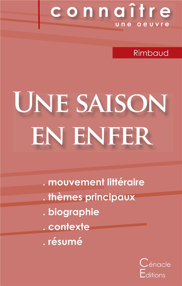 FICHE DE LECTURE UNE SAISON EN ENFER DE RIMBAUD (ANALYSE LITTERAIRE DE REFERENCE ET RESUME COMPLET)
